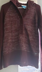 Columbia Sportswear Maroon Sweater Small